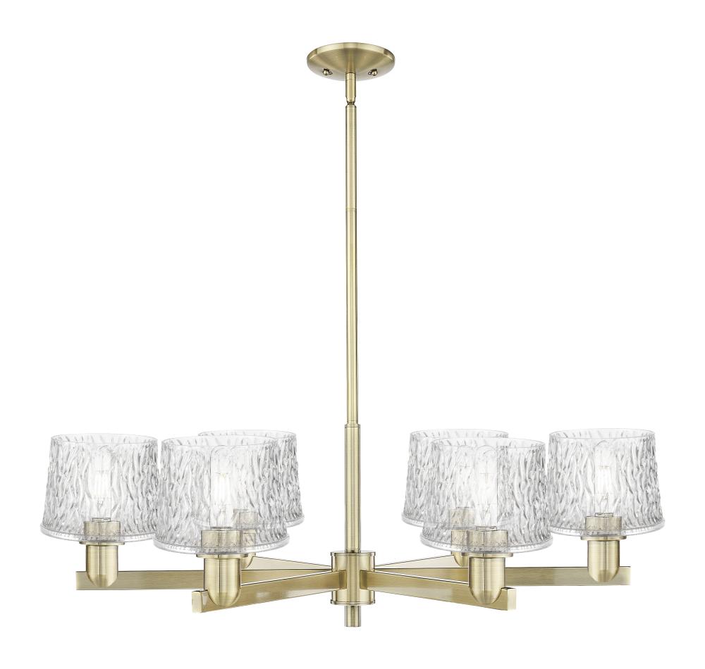 Niagara - 6 Light - 36 inch - Brushed Brass - Stem hung - Chandelier
