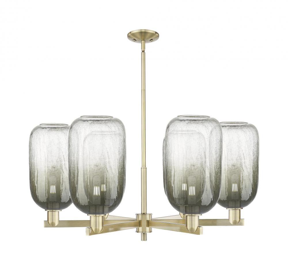 Brookhaven Cloche - 6 Light - 24 inch - Satin Gold - Chandelier