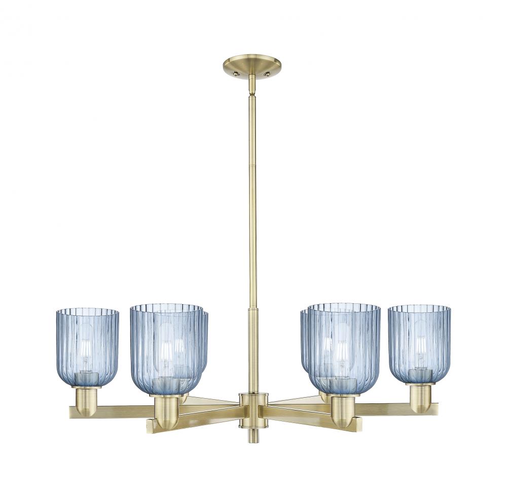 Bridal Veil - 6 Light - 24 inch - Satin Gold - Chandelier