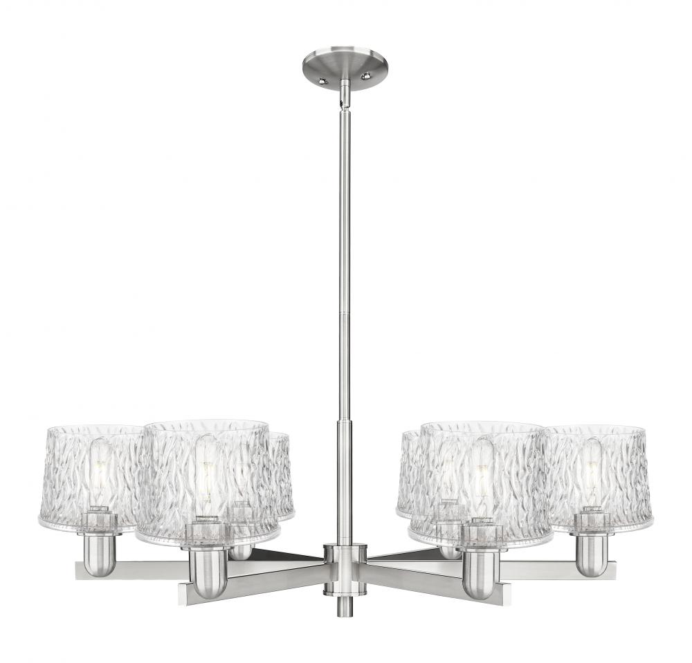 Niagara - 6 Light - 36 inch - Satin Nickel - Stem hung - Chandelier