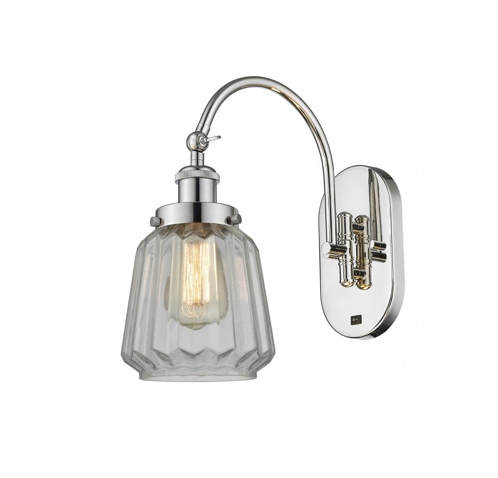 Chatham - 1 Light - 7 inch - Polished Nickel - Adjustable Swing Arm