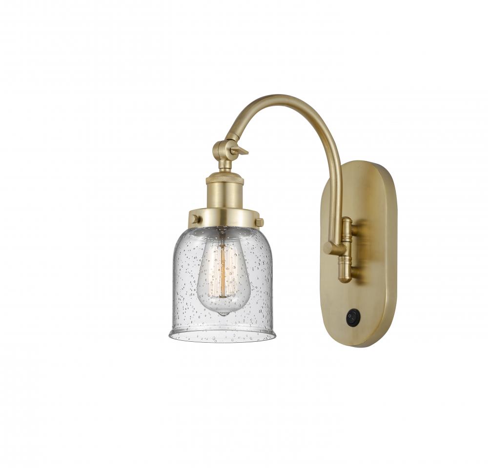Bell - 1 Light - 5 inch - Satin Gold - Adjustable Swing Arm