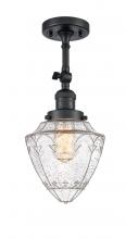 Innovations Lighting 201F-BK-G664-7 - Bullet - 1 Light - 6 inch - Matte Black - Adjustable Semi-Flush Mount