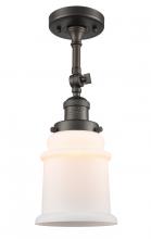 Innovations Lighting 201F-OB-G181 - Canton - 1 Light - 6 inch - Oil Rubbed Bronze - Adjustable Semi-Flush Mount