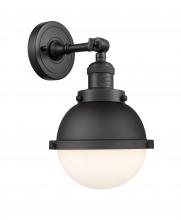 Innovations Lighting 203-BK-HFS-61-BK - Hampden - 1 Light - 7 inch - Matte Black - Adjustable Sconce