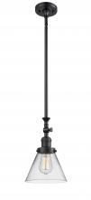 Innovations Lighting 206-BK-G42 - Cone - 1 Light - 8 inch - Matte Black - Stem Hung - Adjustable Mini Pendant