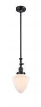 Innovations Lighting 206-BK-G661-7 - Bullet - 1 Light - 7 inch - Matte Black - Stem Hung - Adjustable Mini Pendant