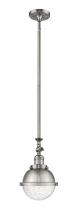 Innovations Lighting 206-SN-HFS-64-SN - Hampden - 1 Light - 7 inch - Brushed Satin Nickel - Stem Hung - Adjustable Mini Pendant