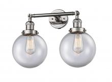 Innovations Lighting 208-PN-G202-8 - Beacon - 2 Light - 19 inch - Polished Nickel - Adjustable Bath Vanity Light