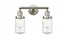 Innovations Lighting 208-SN-G314 - Dover - 2 Light - 14 inch - Brushed Satin Nickel - Adjustable Bath Vanity Light
