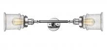 Innovations Lighting 208L-PC-G184 - Canton - 2 Light - 6 inch - Polished Chrome - Adjustable Bath Vanity Light
