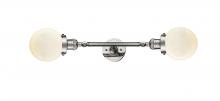 Innovations Lighting 208L-PN-G201-6 - Beacon - 2 Light - 6 inch - Polished Nickel - Adjustable Bath Vanity Light