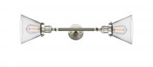 Innovations Lighting 208L-SN-G42 - Cone - 2 Light - 8 inch - Brushed Satin Nickel - Adjustable Bath Vanity Light