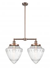 Innovations Lighting 209-AC-G664-12 - Bullet - 2 Light - 24 inch - Antique Copper - Stem Hung - Adjustable Island Light
