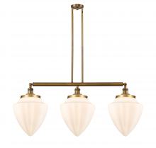 Innovations Lighting 213-BB-G661-12 - Bullet - 3 Light - 40 inch - Brushed Brass - Stem Hung - Adjustable Island Light