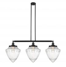 Innovations Lighting 213-BK-G664-12 - Bullet - 3 Light - 40 inch - Matte Black - Stem Hung - Adjustable Island Light