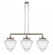 Innovations Lighting 213-PN-G664-12 - Bullet - 3 Light - 40 inch - Polished Nickel - Stem Hung - Adjustable Island Light