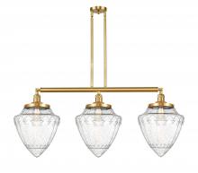 Innovations Lighting 213-SG-G664-12 - Bullet - 3 Light - 40 inch - Satin Gold - Stem Hung - Adjustable Island Light
