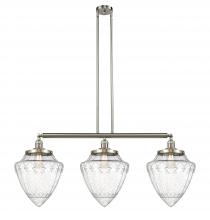 Innovations Lighting 213-SN-G664-12 - Bullet - 3 Light - 40 inch - Brushed Satin Nickel - Stem Hung - Adjustable Island Light