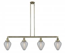 Innovations Lighting 214-AB-G165 - Geneseo - 4 Light - 52 inch - Antique Brass - Stem Hung - Adjustable Island Light
