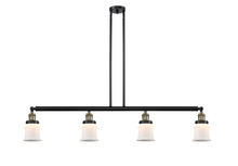 Innovations Lighting 214-BAB-G181S - Canton - 4 Light - 51 inch - Black Antique Brass - Stem Hung - Adjustable Island Light