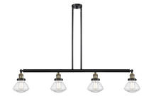 Innovations Lighting 214-BAB-G322 - Olean - 4 Light - 51 inch - Black Antique Brass - Stem Hung - Adjustable Island Light