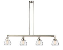 Innovations Lighting 214-PN-G172-LED - Fulton - 4 Light - 51 inch - Polished Nickel - Stem Hung - Adjustable Island Light