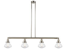 Innovations Lighting 214-PN-G324 - Olean - 4 Light - 51 inch - Polished Nickel - Stem Hung - Adjustable Island Light