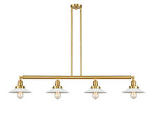 Innovations Lighting 214-SG-G1 - Halophane - 4 Light - 53 inch - Satin Gold - Stem Hung - Adjustable Island Light