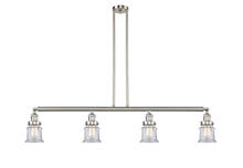 Innovations Lighting 214-SN-G182S - Canton - 4 Light - 51 inch - Brushed Satin Nickel - Stem Hung - Adjustable Island Light