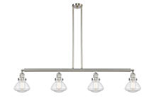 Innovations Lighting 214-SN-G322 - Olean - 4 Light - 51 inch - Brushed Satin Nickel - Stem Hung - Adjustable Island Light