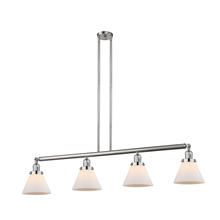 Innovations Lighting 214-SN-G41-LED - Cone - 4 Light - 52 inch - Brushed Satin Nickel - Stem Hung - Adjustable Island Light