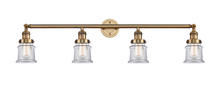 Innovations Lighting 215-BB-G182S - Canton - 4 Light - 42 inch - Brushed Brass - Adjustable Bath Vanity Light