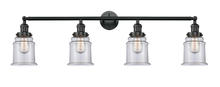 Innovations Lighting 215-BK-G182 - Canton - 4 Light - 42 inch - Matte Black - Adjustable Bath Vanity Light