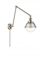 Innovations Lighting 238-SN-HFS-62-SN - Hampden - 1 Light - 7 inch - Brushed Satin Nickel -Adjustable Swing Arm