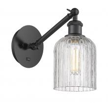 Innovations Lighting 317-1W-BK-G559-5CL - Bridal Veil - 1 Light - 5 inch - Matte Black - Adjustable Sconce