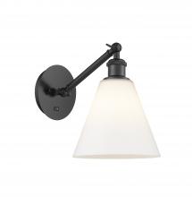 Innovations Lighting 317-1W-BK-GBC-81 - Berkshire - 1 Light - 8 inch - Matte Black - Adjustable Sconce