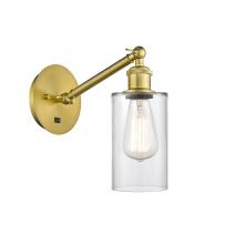 Innovations Lighting 317-1W-SG-G802 - Clymer - 1 Light - 4 inch - Satin Gold - Adjustable Sconce