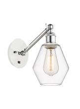 Innovations Lighting 317-1W-WPC-G652-6 - Cindyrella - 1 Light - 6 inch - White Polished Chrome - Adjustable Sconce