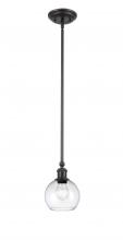 Innovations Lighting 341-1S-BK-G122-6 - Concord - 1 Light - 6 inch - Matte Black - Mini Pendant