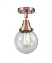 Innovations Lighting 447-1C-AC-G204-6 - Beacon - 1 Light - 6 inch - Antique Copper - Flush Mount