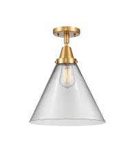 Innovations Lighting 447-1C-SG-G42-L-LED - Cone - 1 Light - 12 inch - Satin Gold - Flush Mount