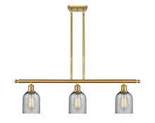 Innovations Lighting 516-3I-SG-G257 - Caledonia - 3 Light - 36 inch - Satin Gold - Cord hung - Island Light