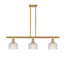 Innovations Lighting 516-3I-SG-G412 - Dayton - 3 Light - 36 inch - Satin Gold - Cord hung - Island Light
