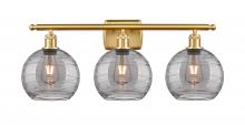 Innovations Lighting 516-3W-SG-G1213-8SM - Athens Deco Swirl - 3 Light - 28 inch - Satin Gold - Bath Vanity Light
