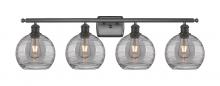 Innovations Lighting 516-4W-OB-G1213-8SM - Athens Deco Swirl - 4 Light - 38 inch - Oil Rubbed Bronze - Bath Vanity Light