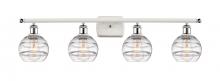 Innovations Lighting 516-4W-WPC-G556-6CL - Rochester - 4 Light - 36 inch - White Polished Chrome - Bath Vanity Light