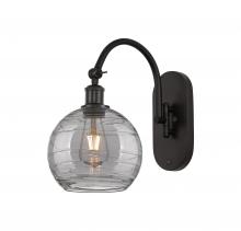 Innovations Lighting 518-1W-OB-G1213-8SM - Athens Deco Swirl - 1 Light - 8 inch - Oil Rubbed Bronze - Adjustable Swing Arm