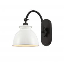 Innovations Lighting 518-1W-OB-M14-W - Adirondack - 1 Light - 8 inch - Oil Rubbed Bronze - Adjustable Swing Arm