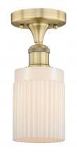 Innovations Lighting 616-1F-BB-G341 - Hadley - 1 Light - 5 inch - Brushed Brass - Semi-Flush Mount